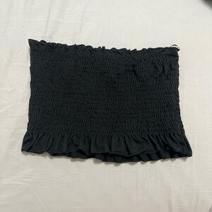Forever 21 Black Textured Tube Top
